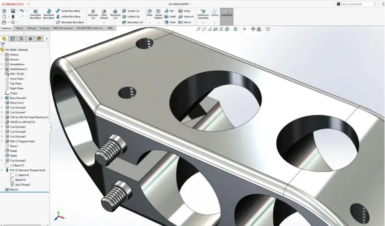 Modelo 3D de componente metálico para proyectos de calderería y diseño industrial en Termibur